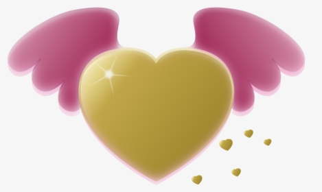 - Heart In Cartoon With Wings Clipart , Png Download - Clipart Graphic Angel Wings, Transparent Png, Transparent PNG