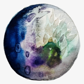 Purple Moon Png -picture - Watercolor Paint, Transparent Png, Transparent PNG