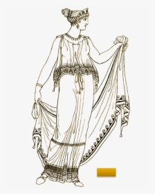 Ancient Greek Clothing Peplos, HD Png Download, Transparent PNG