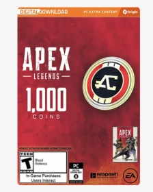 Apex Coins Pc - Apex Legends 1000 Coins, HD Png Download, Transparent PNG