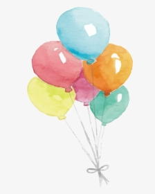 Watercolor Balloon Painting Png Download Free Clipart - Watercolor Balloons Transparent Background, Png Download, Transparent PNG