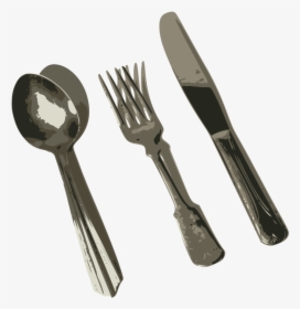 Eating Spoon Fork Knife Comments Source - Fork, HD Png Download, Transparent PNG