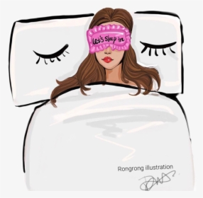 #sleeping #woman #bed - Women In Bed Png, Transparent Png, Transparent PNG
