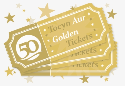 Golden Tickets Png, Transparent Png, Transparent PNG