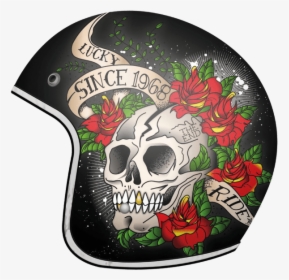 Transparent Biker Skull Png - Casco Mt Le Mans Skull, Png Download, Transparent PNG