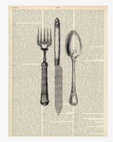 Knife And Fork Fancy, HD Png Download, Transparent PNG