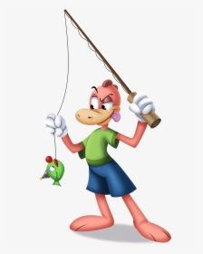Fishing Rod Toontown Clipart , Png Download - Transparent Background Cartoon Fishing Clipart, Png Download, Transparent PNG