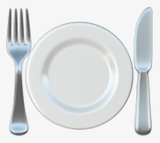 ❁ Fork And Knife With Plate Emoji 🍽️ - Fork And Knife With Plate Emoji, HD Png Download, Transparent PNG