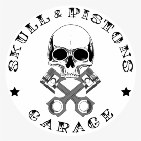 Skull & Pistons Garage Was Established In 2014 By Two - Rose Tattoo Font, HD Png Download, Transparent PNG