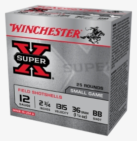 Winchester Super X 12g Bb 2-3/4 - Winchester Birdshot 12 Gauge, HD Png Download, Transparent PNG