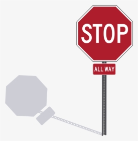 Stop-sign - Drawing Of A Stop Sign, HD Png Download, Transparent PNG