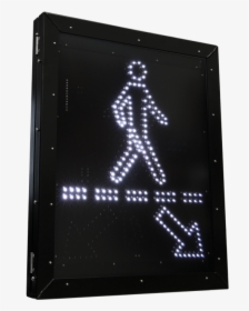 Pedestrian Crossing Led Blank Out Sign - Pedestrian, HD Png Download, Transparent PNG