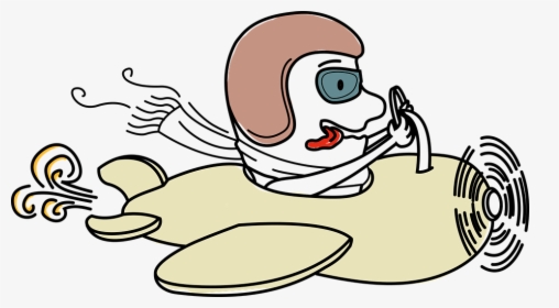Bear Flying Plane Cartoon 2, Buy Clip Art - Cartoon Person Flying Plane Png, Transparent Png, Transparent PNG