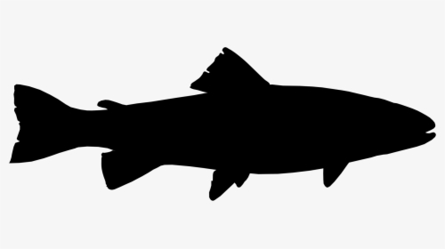 Rainbow Trout Free Commercial - Brook Trout Silhouette, HD Png Download, Transparent PNG