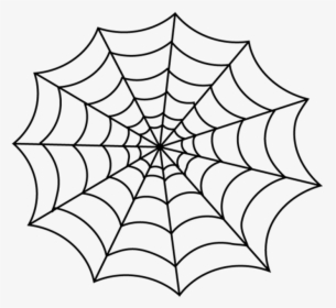 White,line,leaf,spider Web,symmetry,line Art,black - Spider Web For Coloring, HD Png Download, Transparent PNG