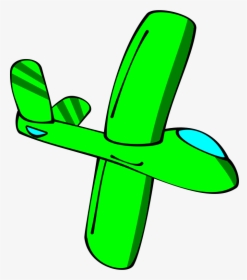 Green Cartoon Glider - Cartoon Glider, HD Png Download, Transparent PNG