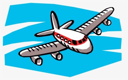 Transparent Clipart Flugzeug - Cartoon Of A Plane, HD Png Download, Transparent PNG
