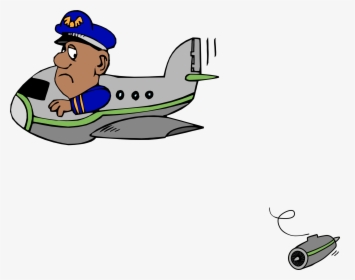 Airplane 0506147919 Fighter Pilot Cartoon Drawing - Pilot Clip Art, HD Png Download, Transparent PNG