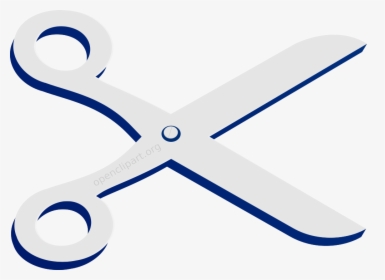 A Remix Of Openclipart Scissors Logo In Blue, HD Png Download, Transparent PNG