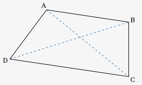 File - Trapezium - Svg - เส้น ทแยงมุม ของ รูป สี่เหลี่ยมคางหมู, HD Png Download, Transparent PNG