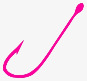 Cute Fishing Hook Clipart - Pink Fishing Pole Clipart, HD Png Download, Transparent PNG