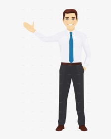 Vector Office Man Standing - Professional Business Man Images Png, Transparent Png, Transparent PNG