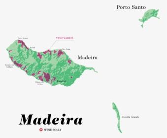 Wine Map Of Madeira Wine Portugal - Madeira Wine Region Do, HD Png Download, Transparent PNG