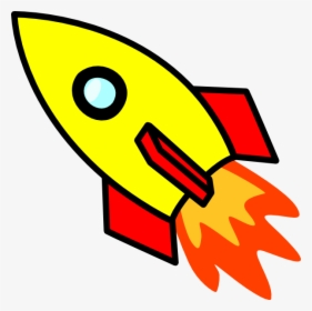 Flames Clipart Rocket Booster - Spaceship Clipart Png, Transparent Png, Transparent PNG