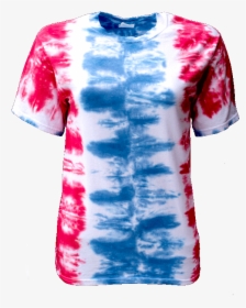Vertical Stripe Tie Dye T Shirt, HD Png Download, Transparent PNG