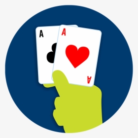 A Hand Holds Up A Pair Of Aces, HD Png Download, Transparent PNG