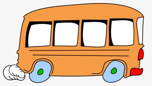 Bus, Cartoon, Speeding, Cute, Vehicle, Isolated, School - Clip Art Green Bus, HD Png Download, Transparent PNG