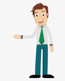 Cartoon Businessperson Clip Art - Transparent Background Man Png Cartoon, Png Download, Transparent PNG