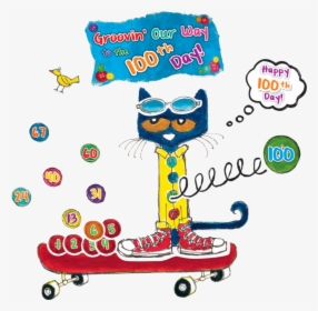 Pete The Cat Tcr Groovy Days Of School Bulletin Transparent - Pete The Cat Bulletin Board, HD Png Download, Transparent PNG