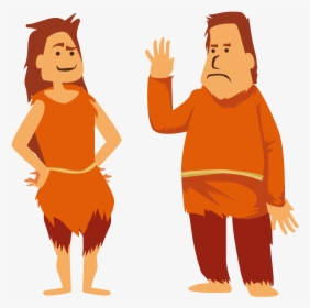 Human Clipart Stone Age Man - Paleolithic Woman Clipart, HD Png Download, Transparent PNG