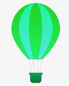 Transparent Hot Air Balloon Clipart Png - Green Hot Air Balloon Hot Air Balloon, Png Download, Transparent PNG