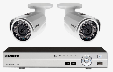 Home Security System With 2 Hd 1080p Security Cameras - Wireless Security Camera System, HD Png Download, Transparent PNG