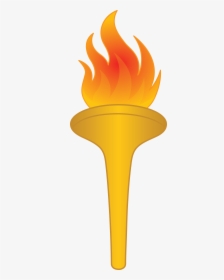 Flames Clipart Olympic Torch - Olympic Torch Clipart Free, HD Png Download, Transparent PNG