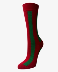 Vertical Striped Red Socks - Sock, HD Png Download, Transparent PNG