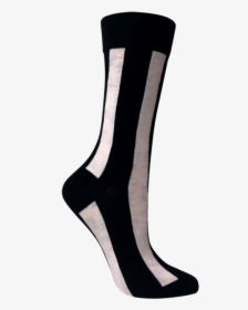 Vertical Striped White Socks - Sock, HD Png Download, Transparent PNG