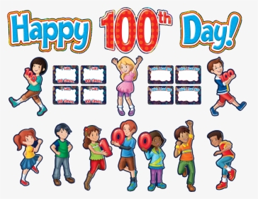 Fireworks Happy 100th Day Bulletin Board Display Set - Bulletin Board, HD Png Download, Transparent PNG