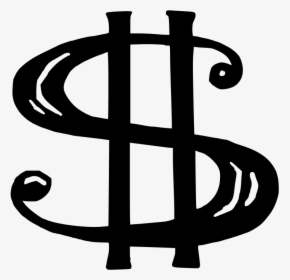 Dollar Sign Png - Money Sign Black And White, Transparent Png, Transparent PNG