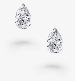 Classic Graff Pear Shape Diamond Stud Earrings - Platinum, HD Png Download, Transparent PNG