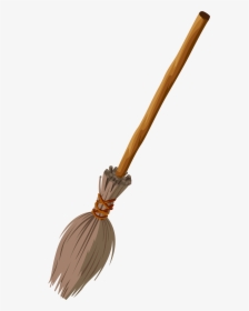Witch Broom Transparent Clip Art Png Image - Harry Potter Broom Clipart, Png Download, Transparent PNG
