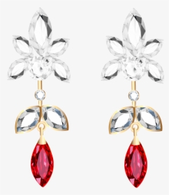 Transparent Diamond And Ruby Earrings Png Clipart - Earrings Clipart Transparent Background, Png Download, Transparent PNG