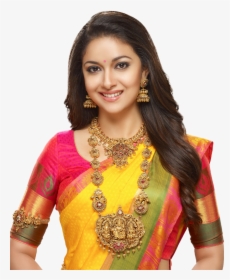 Collections Indian Wedding Jewelry, Indian Bridal, - Keerthy Suresh Nice Saree, HD Png Download, Transparent PNG