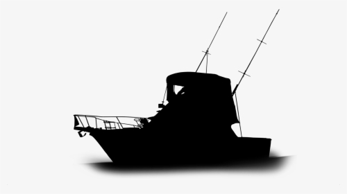 Transparent Ship Silhouette Png - Fishing Boat Silhouette Png, Png Download, Transparent PNG