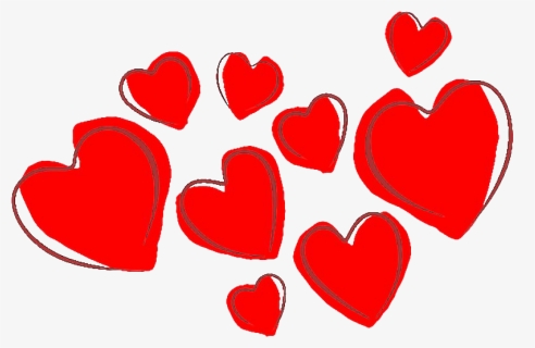 Red Hearts Png - Clip Art Valentines Hearts, Transparent Png, Transparent PNG