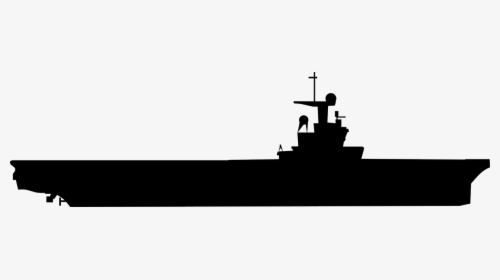 Aircraft Carrier Silhouette Clip Art, HD Png Download, Transparent PNG