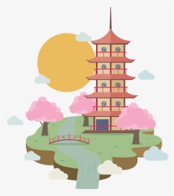 Transparent Japan Png - Japan Temple Clipart Png, Png Download, Transparent PNG