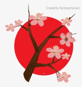 Japanese Designs Png File - Japan Cherry Blossom Logo, Transparent Png, Transparent PNG